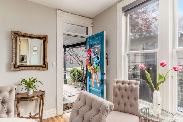1105 Say Ave, Columbus, OH 43201 - sitting room with plenty of natural light, wood finished floors, and baseboards