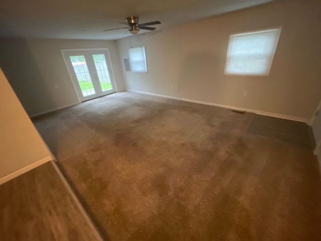 1227 Hart Rd, Columbus, OH 43223 - carpeted empty room featuring ceiling fan and baseboards