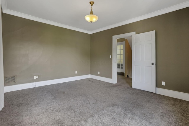 1041 Franklin Ave, Columbus, OH 43205 - carpeted spare room featuring ornamental molding and baseboards