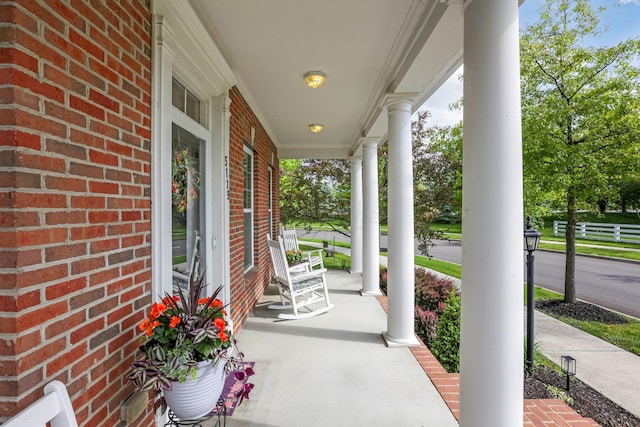 5119 Butterworth Green Dr, New Albany, OH 43054 - view of patio featuring covered porch