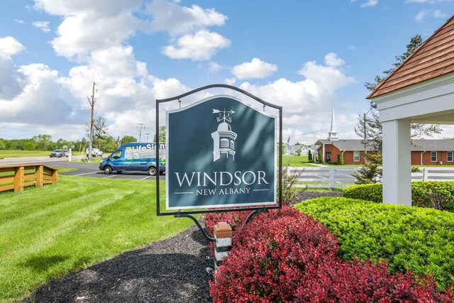 5119 Butterworth Green Dr, New Albany, OH 43054 - community sign with a yard