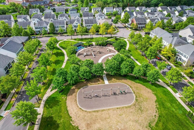 5119 Butterworth Green Dr, New Albany, OH 43054 - aerial view of residential area featuring a recreational park