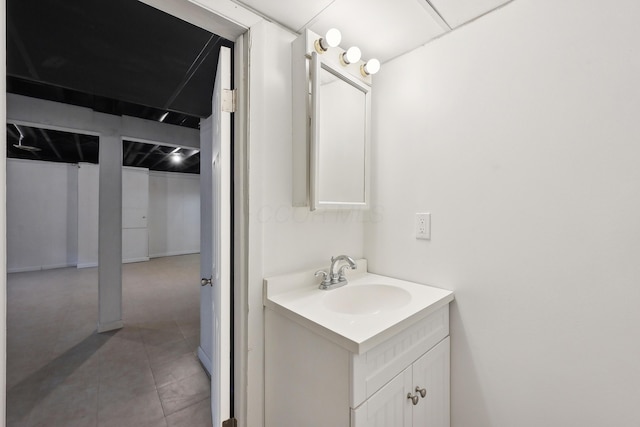 3368 Pine Valley Rd, Columbus, OH 43219 - bathroom featuring vanity and tile patterned flooring