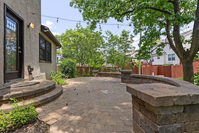 750 Pepper Ct, Westerville, OH 43082 - fenced backyard featuring a patio area