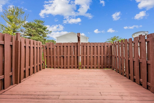 view of wooden terrace
