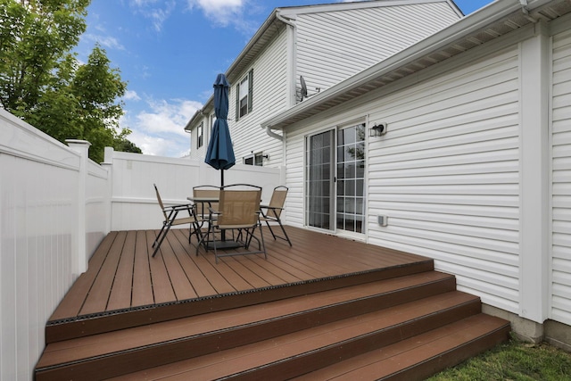 4712 Shalers Dr Unit 54A, Columbus, OH 43228 - deck with fence and outdoor dining area