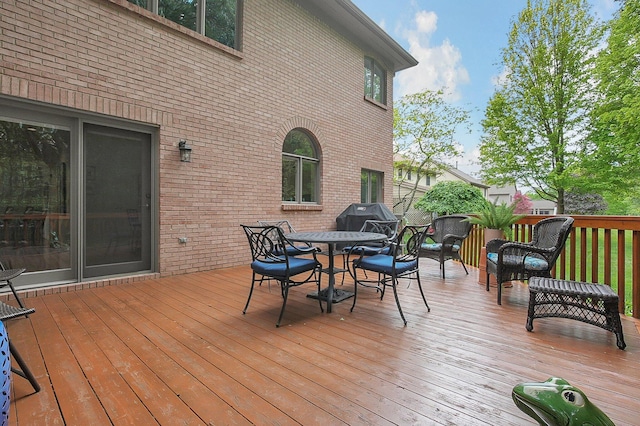 8259 Spruce Needle Ct, Columbus, OH 43235 - deck with outdoor dining area