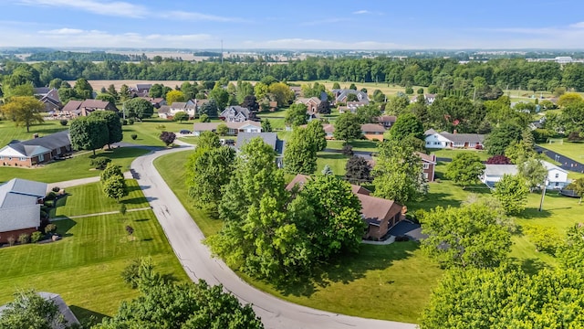 12502 Barbara Dr, Kenton, OH 43326 - aerial perspective of suburban area with a tree filled landscape