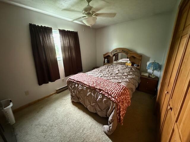 2802 County Road 26, Marengo, OH 43334 - carpeted bedroom featuring ceiling fan and baseboards