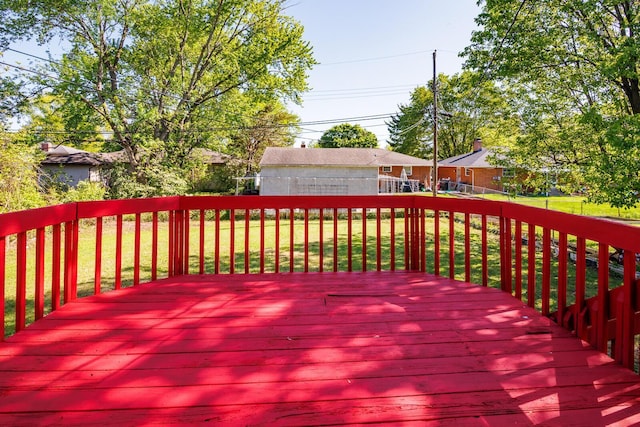 1469 Sandalwood Pl, Columbus, OH 43229 - wooden deck with a lawn
