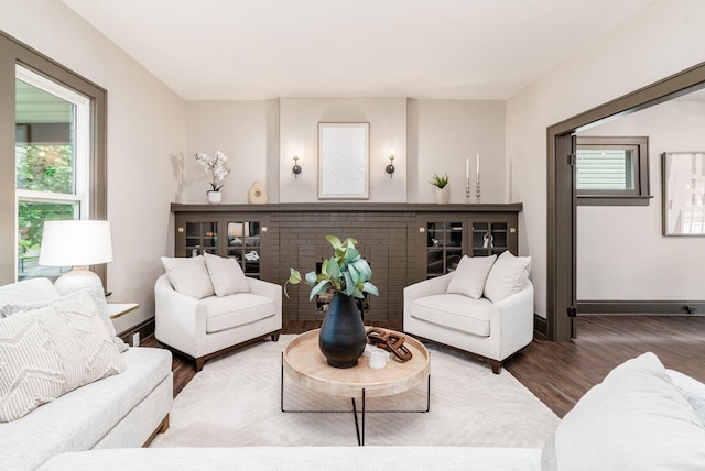 46 E Markison Ave, Columbus, OH 43207 - living area with wood finished floors and baseboards