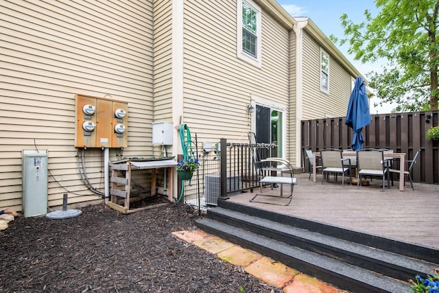 5120 Singleton Dr Unit 36D, Hilliard, OH 43026 - deck with outdoor dining space