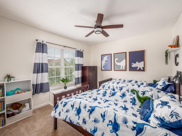 4710 Helmsbridge Ct, Grove City, OH 43123 - bedroom featuring carpet and a ceiling fan