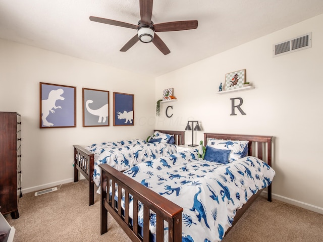 4710 Helmsbridge Ct, Grove City, OH 43123 - bedroom featuring carpet, baseboards, and a ceiling fan