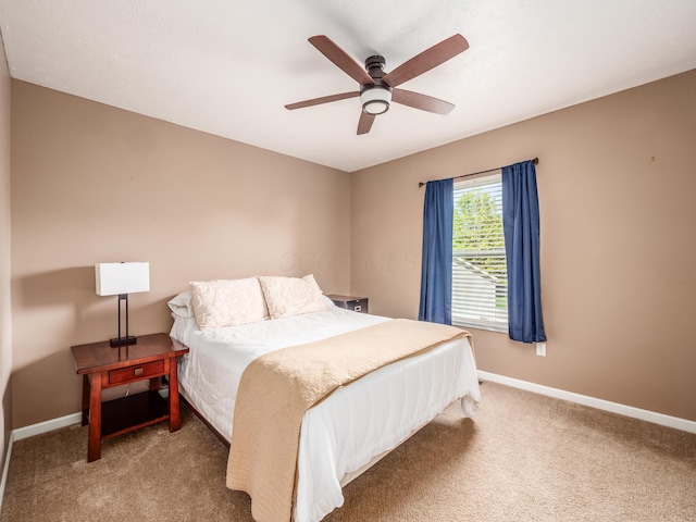 4710 Helmsbridge Ct, Grove City, OH 43123 - bedroom with carpet floors, baseboards, and ceiling fan