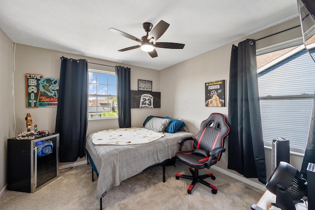 249 Rochdale, Delaware, OH 43015 - carpeted bedroom with baseboards and ceiling fan