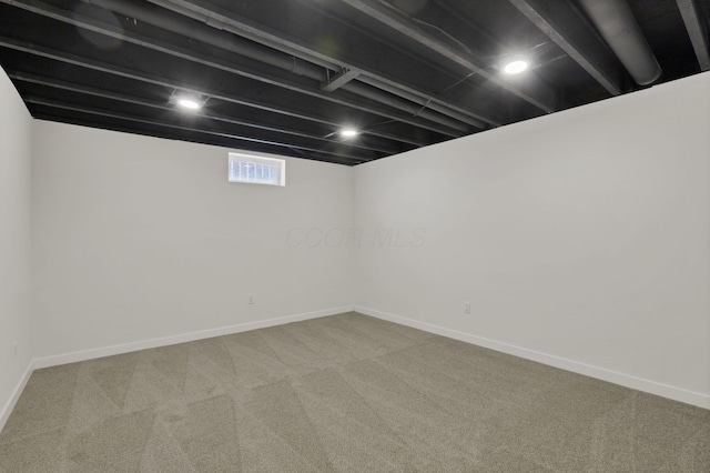 3907 Winding Path Dr, Canal Winchester, OH 43110 - basement with carpet floors and baseboards