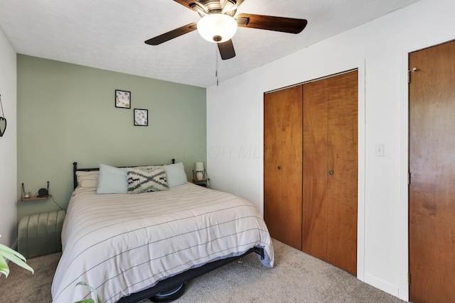 230 Clover Ct, Newark, OH 43055 - bedroom with carpet floors, a closet, and a ceiling fan