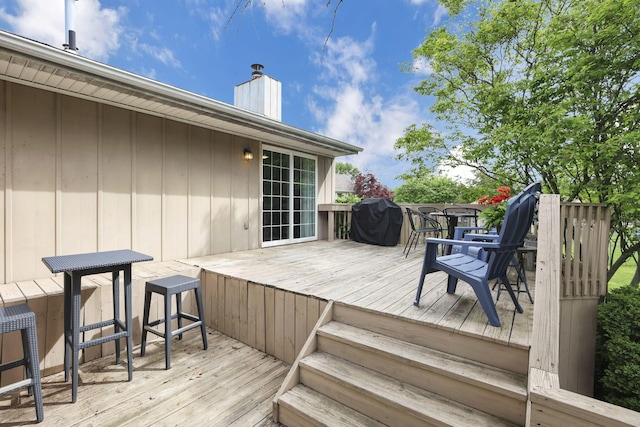 230 Clover Ct, Newark, OH 43055 - deck with area for grilling