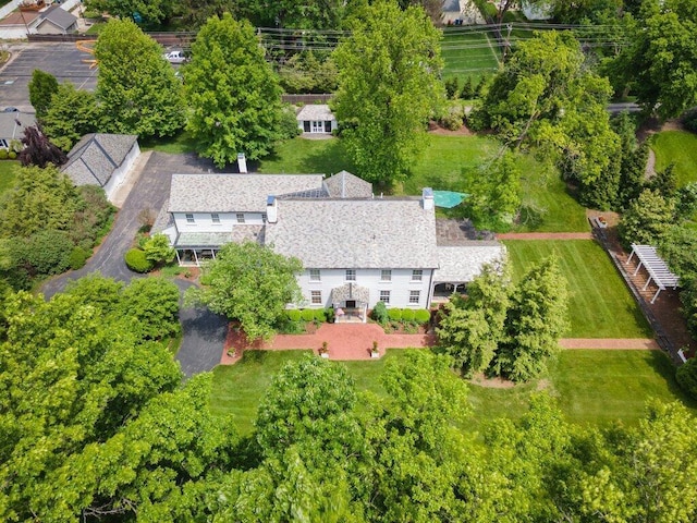324 E N Broadway St, Columbus, OH 43214 - view from above of property featuring a tree filled landscape