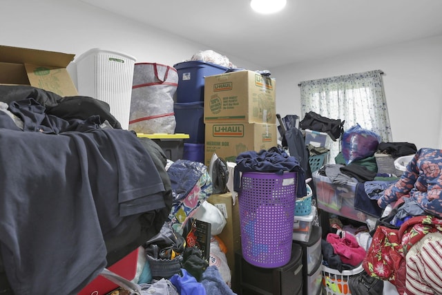 view of storage room