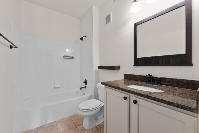 9032 Polaris Lakes Dr, Columbus, OH 43240 - bathroom with toilet, shower / washtub combination, vanity, and tile patterned flooring