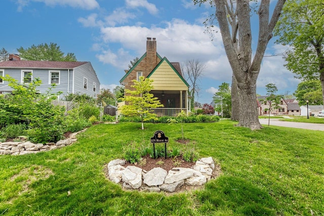 1674 Melrose Ave, Columbus, OH 43224 - view of yard with an outdoor fire pit