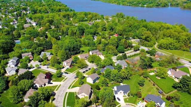 1249 Sea Shell Dr, Westerville, OH 43082 - aerial view of residential area with a nearby body of water