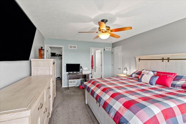 10746 State Route 287, Zanesfield, OH 43360 - bedroom featuring carpet flooring, a closet, and ceiling fan