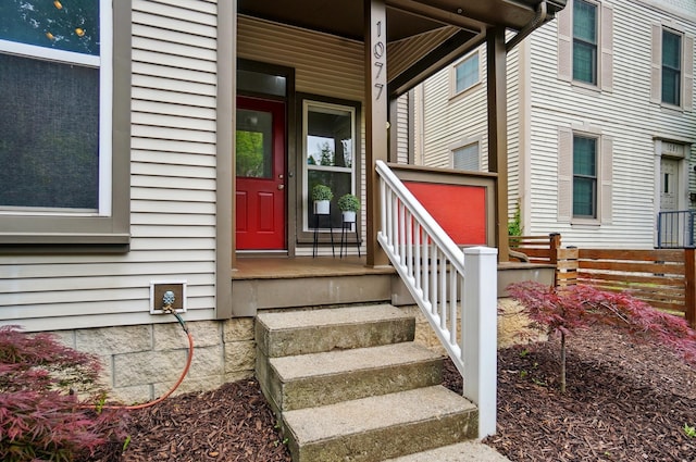 1077 Michigan Ave Unit 9, Columbus, OH 43201 - doorway to property with a porch