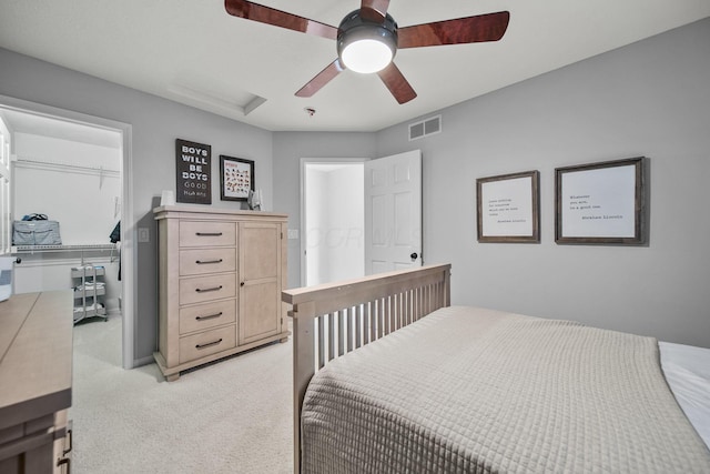 7257 Scioto Pkwy, Powell, OH 43065 - bedroom featuring light colored carpet and a ceiling fan