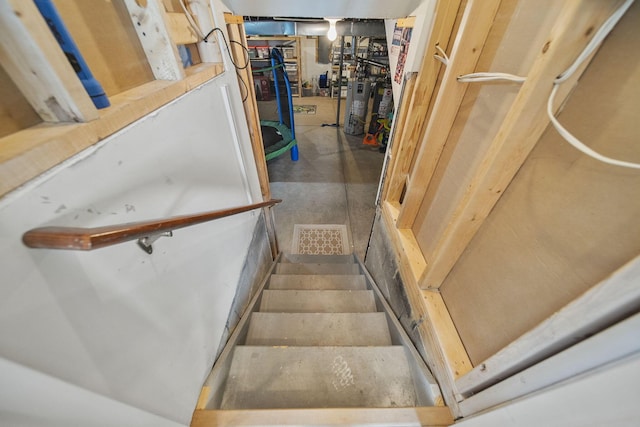 7257 Scioto Pkwy, Powell, OH 43065 - staircase with water heater
