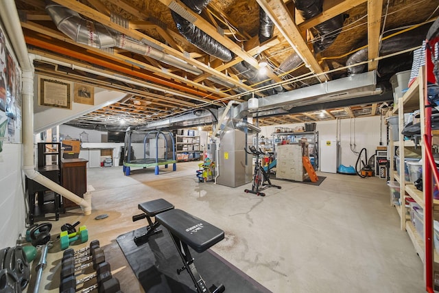 7257 Scioto Pkwy, Powell, OH 43065 - exercise room featuring water heater