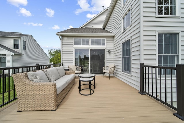7257 Scioto Pkwy, Powell, OH 43065 - wooden deck featuring outdoor lounge area
