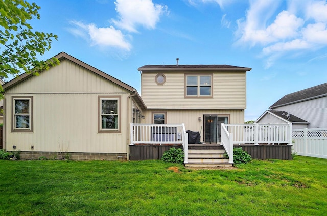 1407 Valley Dr, Marysville, OH 43040 - back of house with a deck