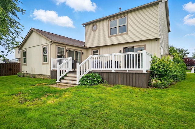 1407 Valley Dr, Marysville, OH 43040 - back of house featuring a deck