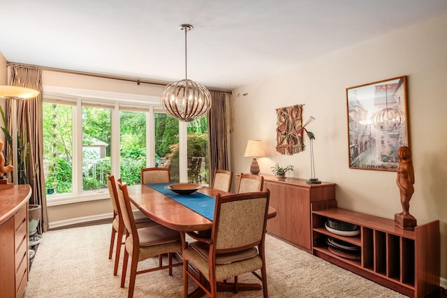 2790 Alliston Ct, Columbus, OH 43220 - dining area with a chandelier