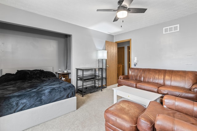 bedroom with carpet floors