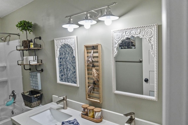 bathroom with vanity