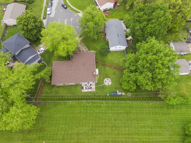 aerial perspective of suburban area