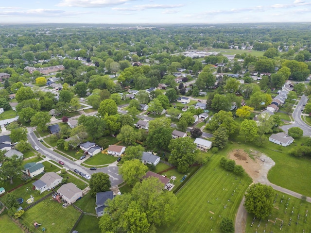 aerial perspective of suburban area