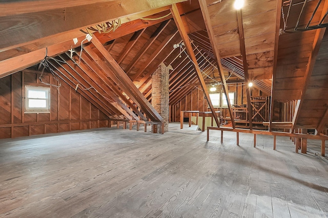 253 Robbins Dr, Newark, OH 43055 - attic featuring an upstairs landing
