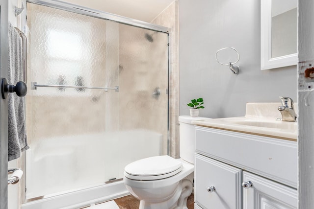363 Cheyenne Dr, Westerville, OH 43081 - full bathroom with a stall shower, toilet, and vanity
