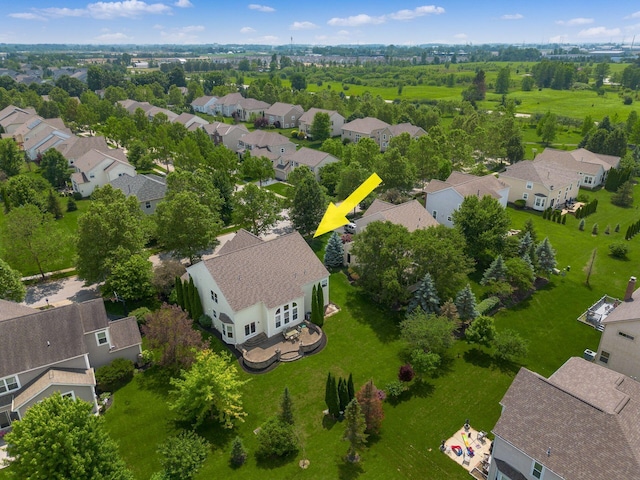 6923 Bishops Crossing Cir, Dublin, OH 43016 - aerial perspective of suburban area