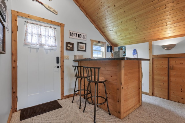 0 Canoe Ln, Thornville, OH 43076 - entrance foyer featuring light carpet and lofted ceiling