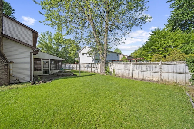 6329 Birkewood St, Columbus, OH 43229 - view of yard featuring a sunroom