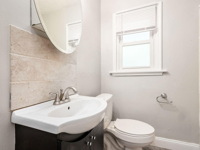 84 Meek Ave, Columbus, OH 43222 - half bath with toilet, vanity, and baseboards