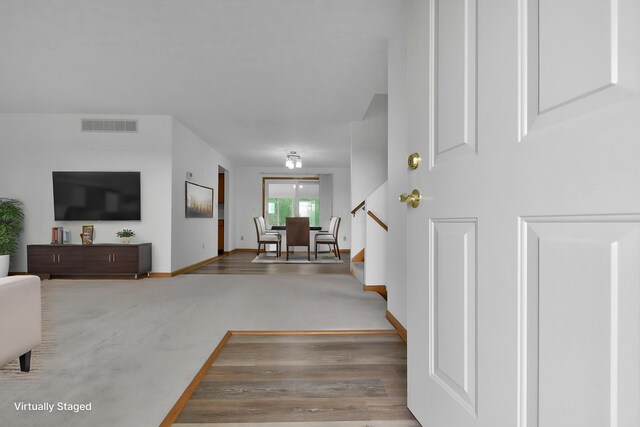 6301 Columbus Rd, Centerburg, OH 43011 - stairway featuring baseboards