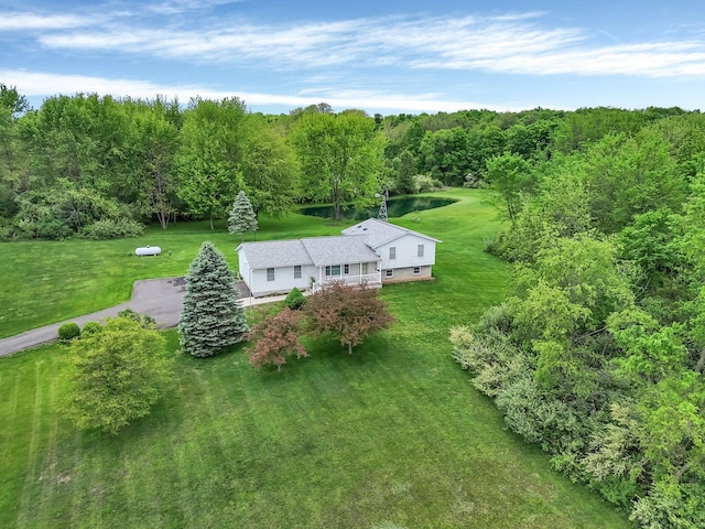 6301 Columbus Rd, Centerburg, OH 43011 - view of subject property with a heavily wooded area and a nearby body of water
