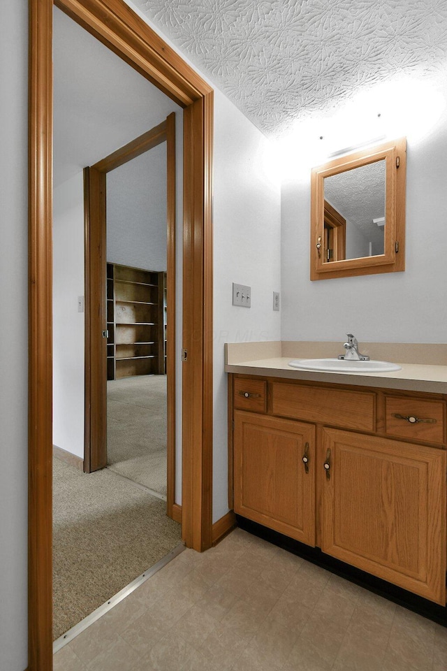 6301 Columbus Rd, Centerburg, OH 43011 - bathroom with vanity and tile patterned floors